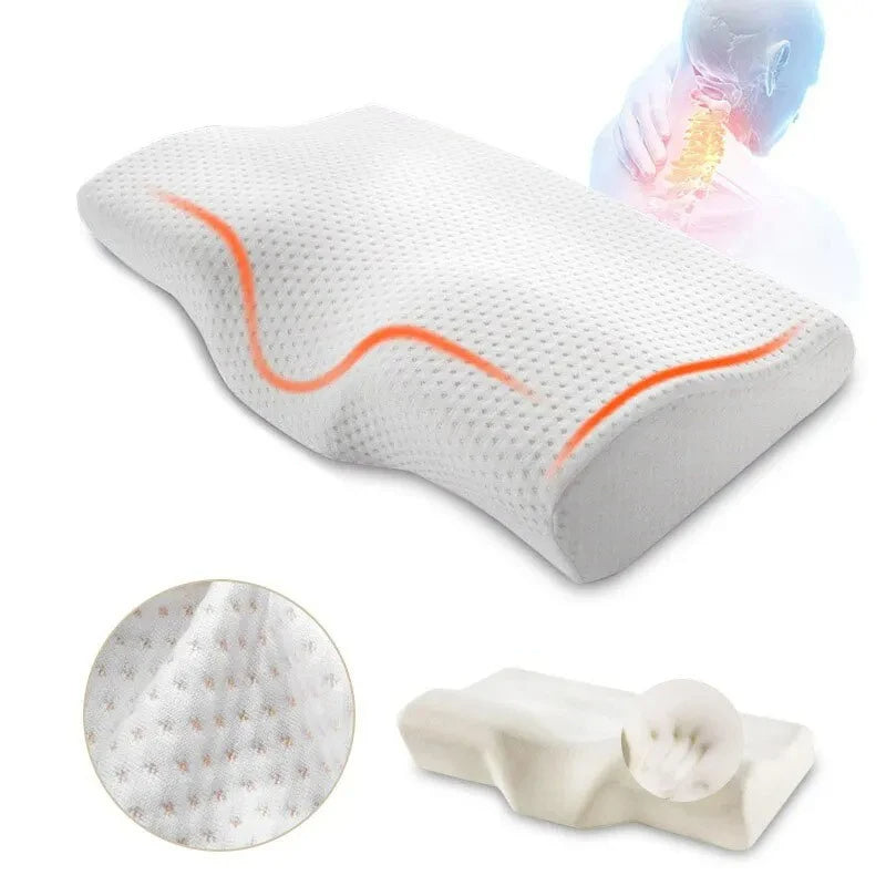 Butterfly Orthopedisch Traagschuim Kussen | Langzaam Herstellende Cervicale Ondersteuning
