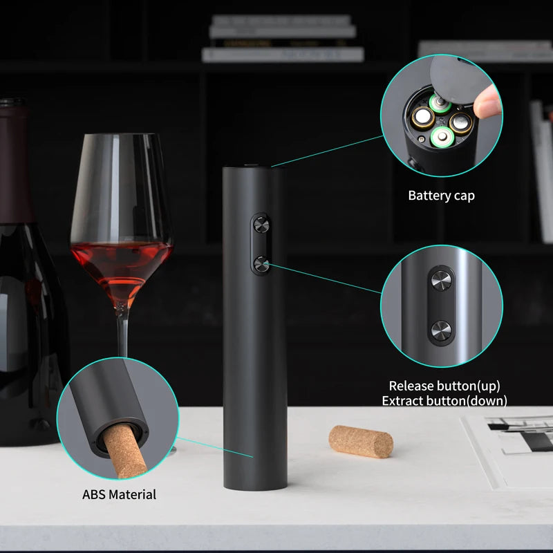 7-in-1 Elektrische Wijnopener & Bewaarset | Complete Connaisseur Kit
