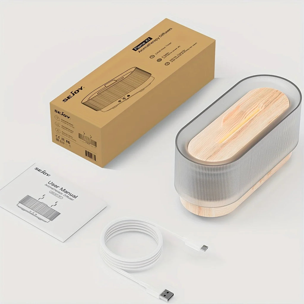 300 ml Lucht Vlam Luchtbevochtiger | Realistisch Vuur Effect Aroma Diffuser