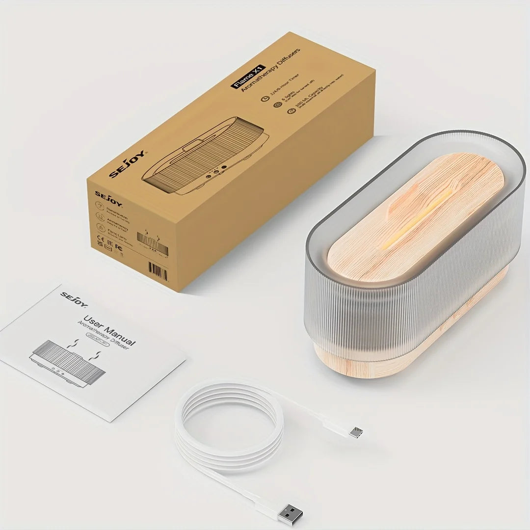 300 ml Lucht Vlam Luchtbevochtiger | Realistisch Vuur Effect Aroma Diffuser