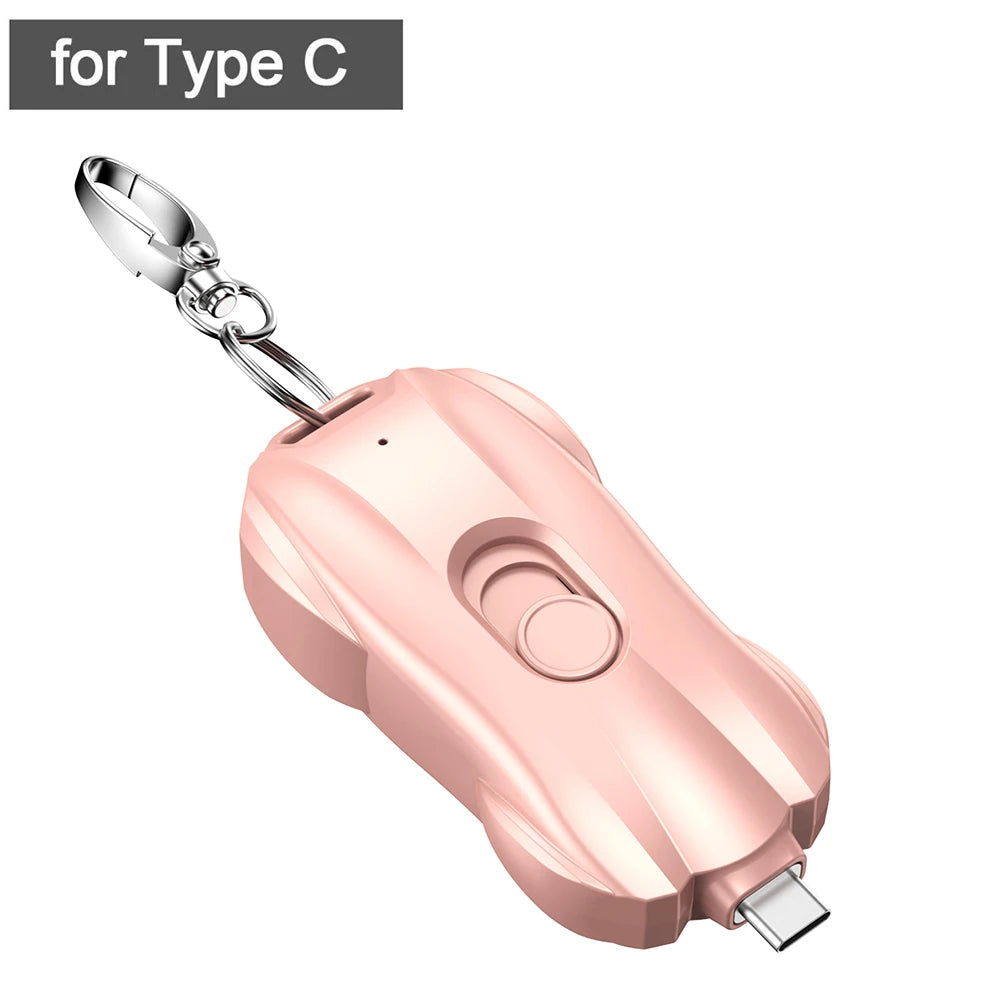 Mini Sleutelhanger Noodstroom Pod | 1500mAh Instant Reserveoplader
