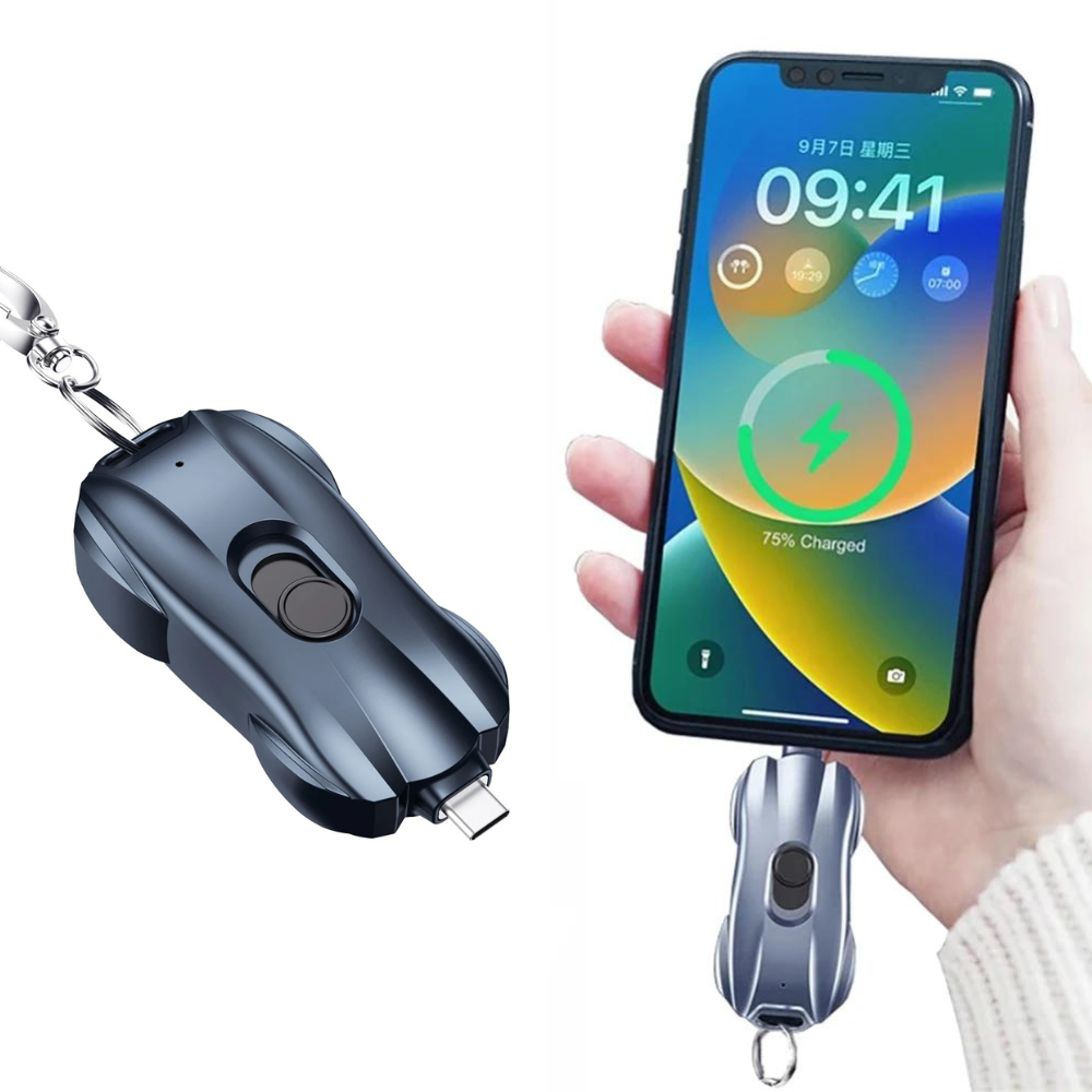 Mini Sleutelhanger Noodstroom Pod | 1500mAh Instant Reserveoplader