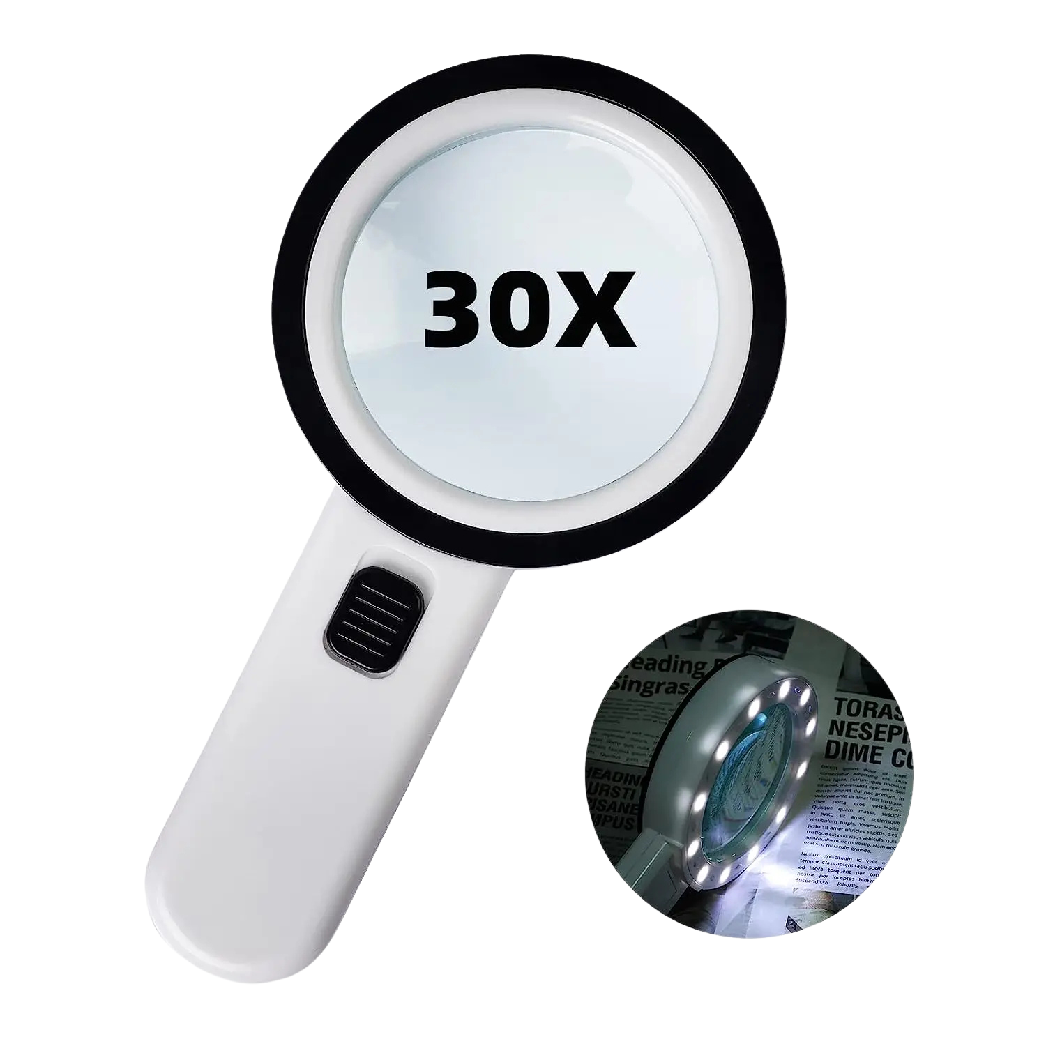 30X Handloep | 12 LED High-Definition Lens