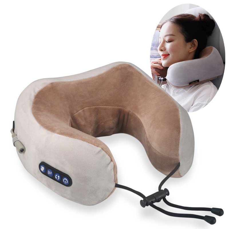 2-in-1 Shiatsu Nekmassager & Reiskussen | Diepe weefsel kneding