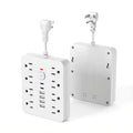 14-in-1 Slimme Stekkerdoos en Overspanningsbeveiliging | Platte Stekker en USB-C Snel opladen
