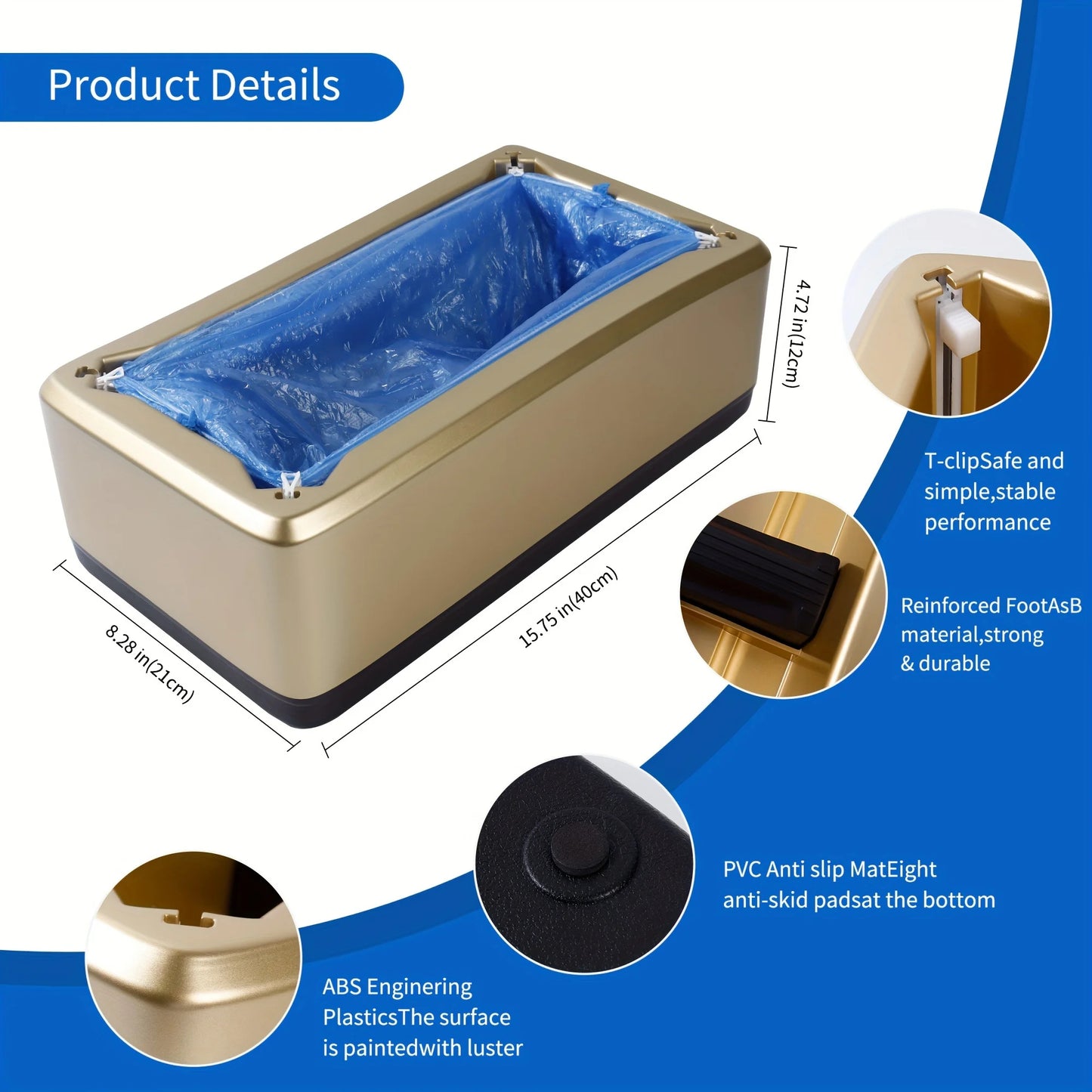 Automatic Hands-Free Shoe Cover Dispenser | Cordless Floor Protection