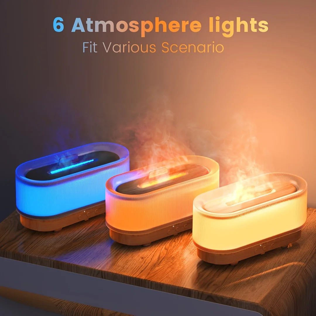 300 ml Lucht Vlam Luchtbevochtiger | Realistisch Vuur Effect Aroma Diffuser