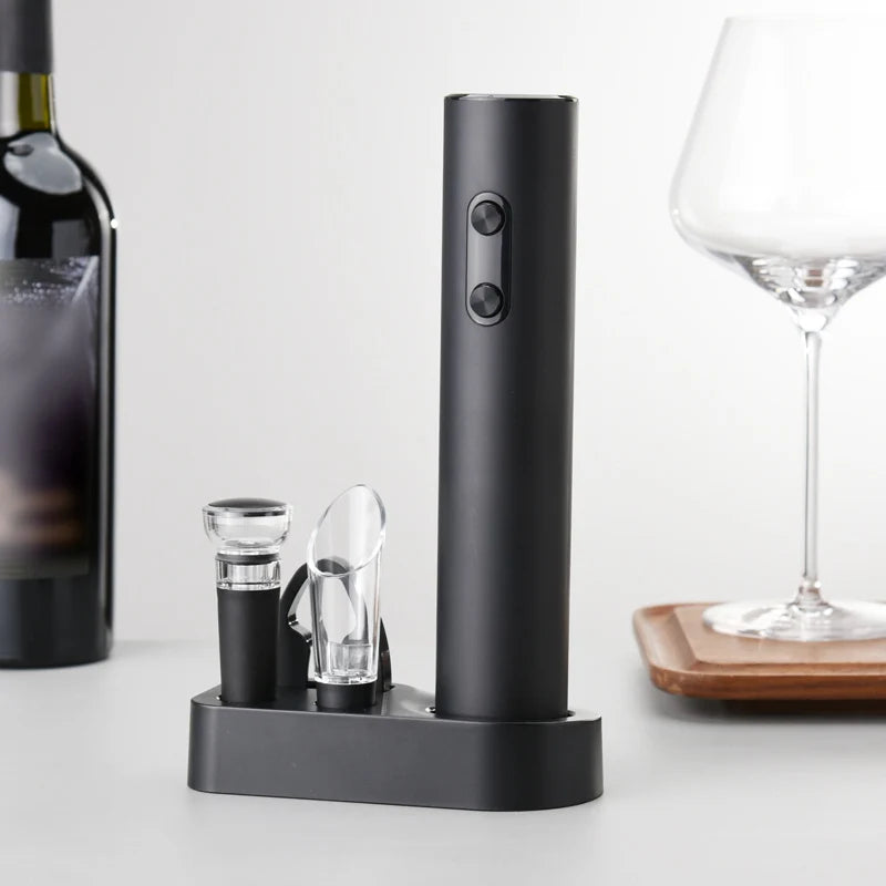 7-in-1 Elektrische Wijnopener & Bewaarset | Complete Connaisseur Kit