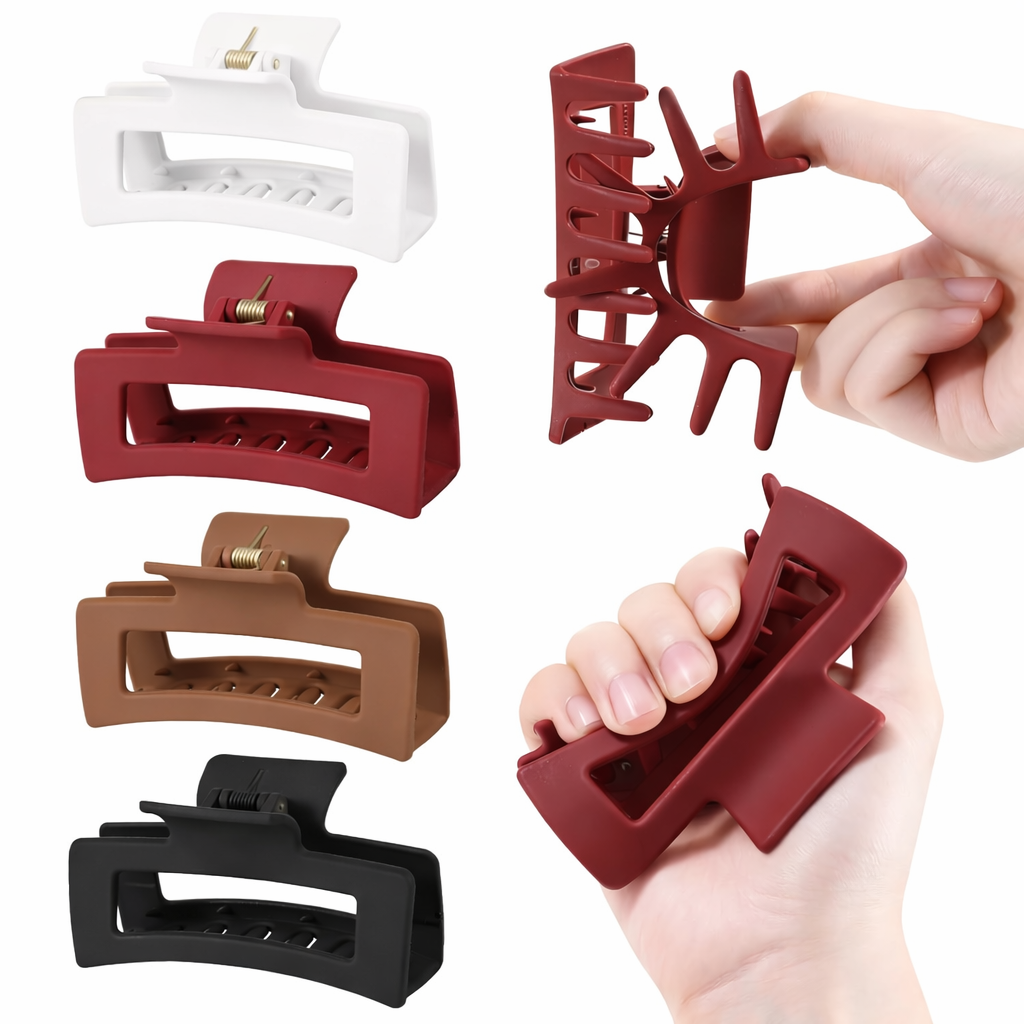 Onbreekbare siliconen zachte haarklem | 10 cm grote antislip grip