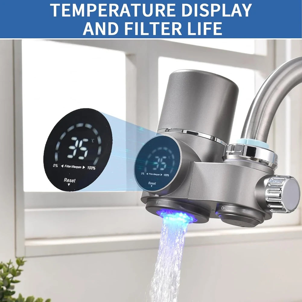 13-traps kraanwaterfilter | UV-zuivering & real-time LED-display