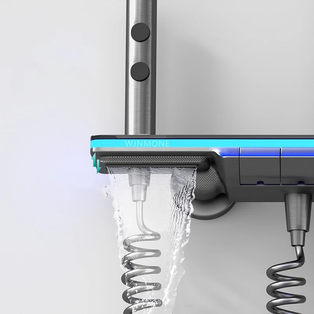 Luxe Piano Toets Douchesysteem | Slimme Thermostaat & Sfeervolle LED-Verlichting