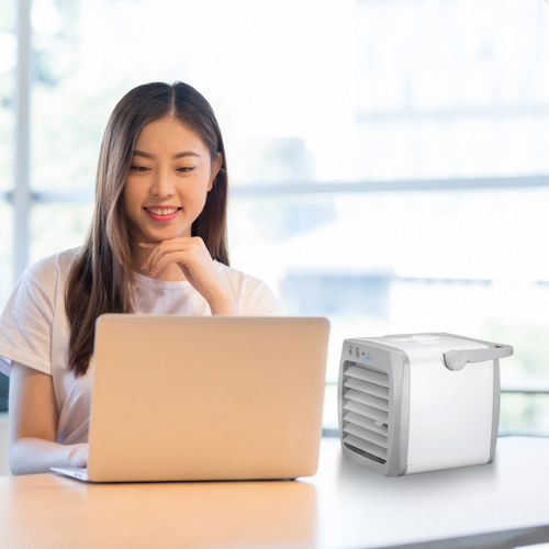 4-in-1 Mini Draagbare Airconditioner | Persoonlijke Desktop Koeler & Luchtbevochtiger