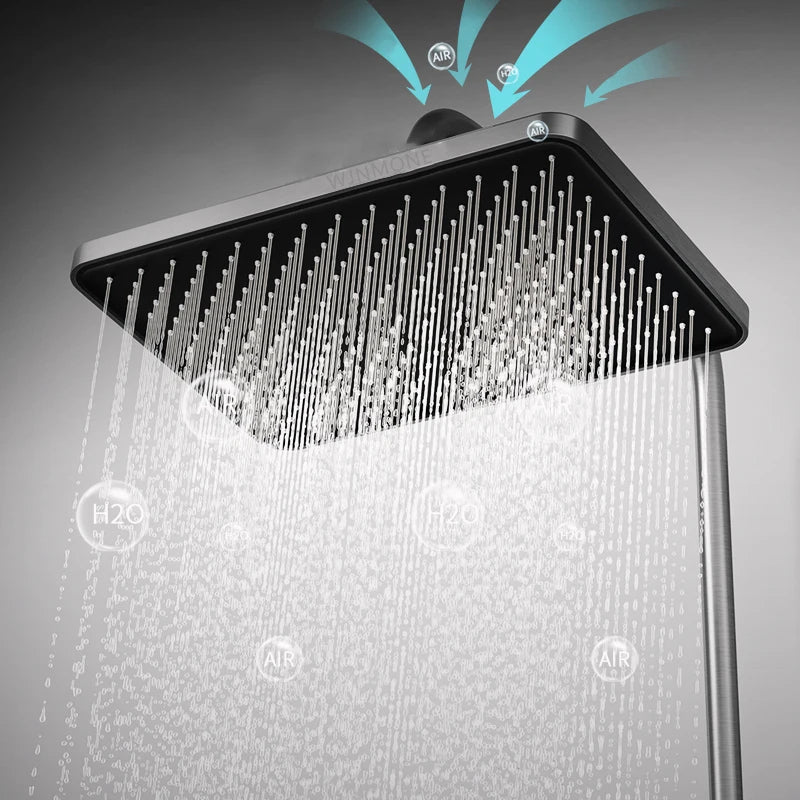 Luxe Piano Toets Douchesysteem | Slimme Thermostaat & Sfeervolle LED-Verlichting
