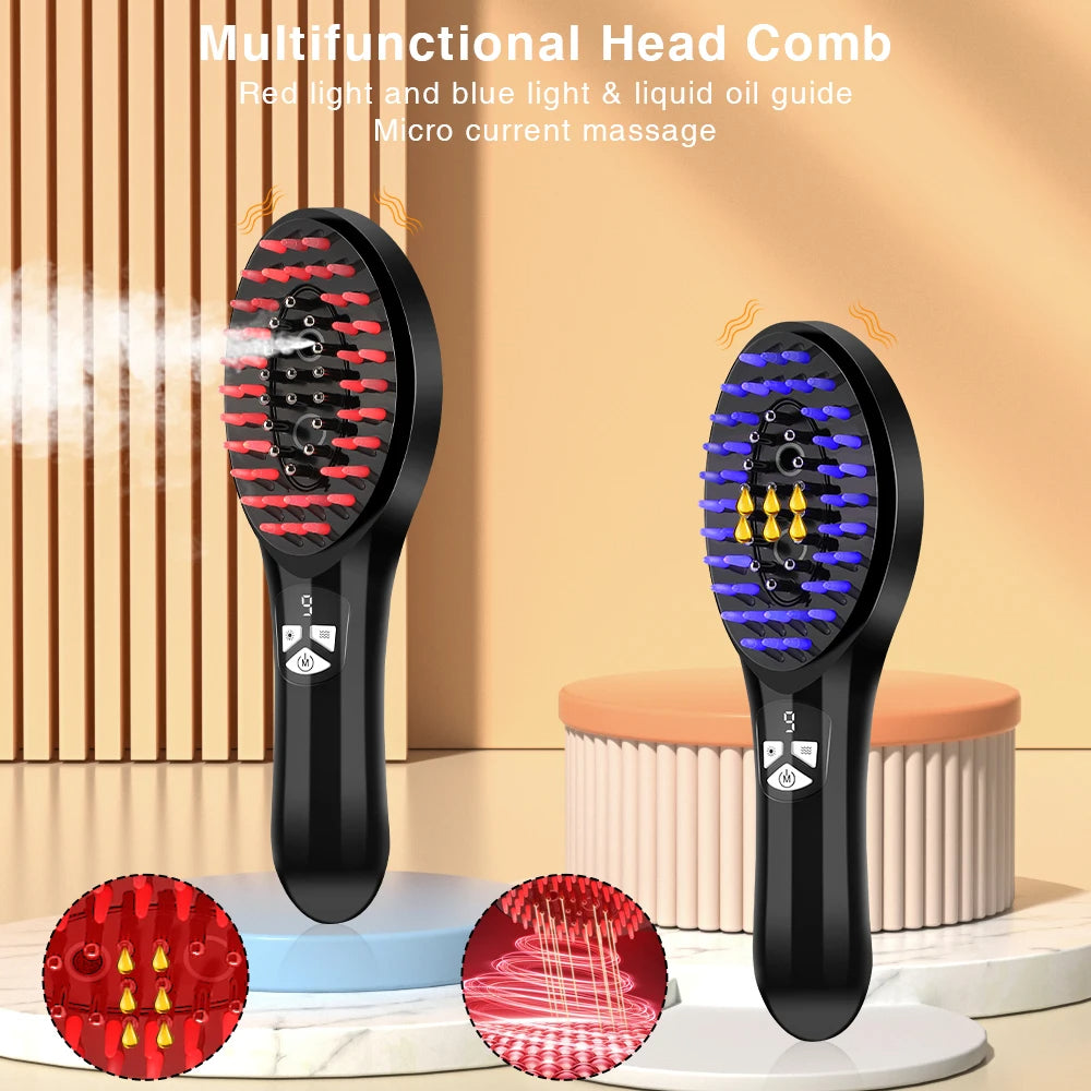 3-in-1 EMS Elektrische Spray Massagekam | Roodlichttherapie & Nano Mist