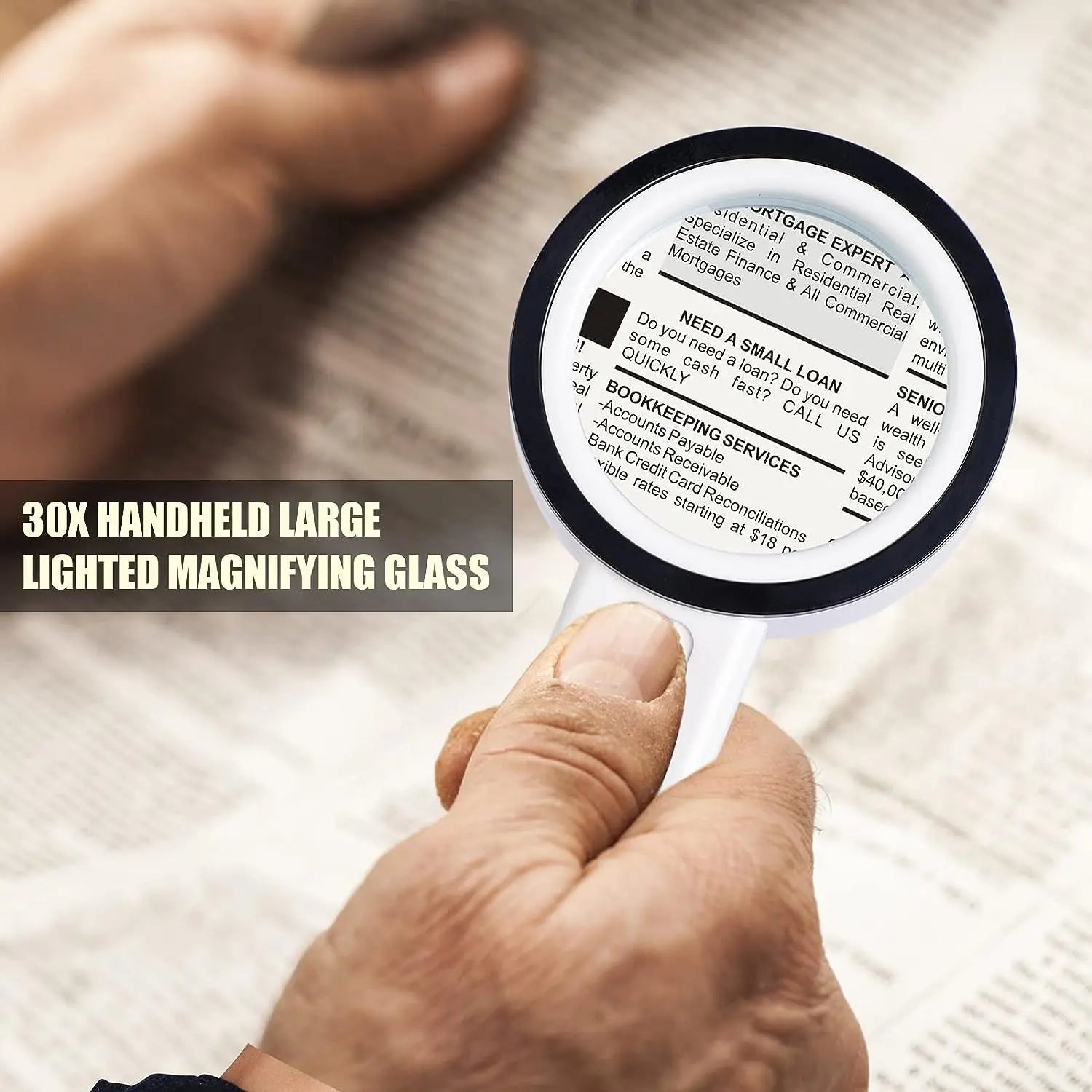 30X Handloep | 12 LED High-Definition Lens