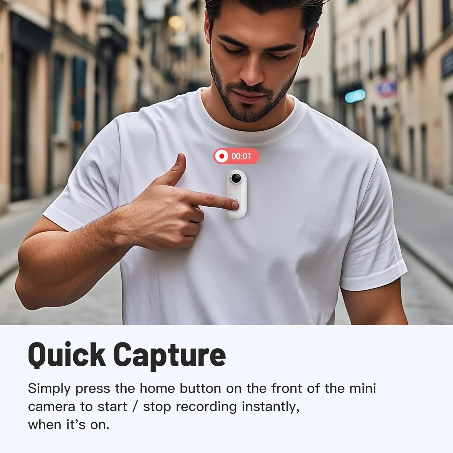 Ultra-lichte 1080P POV-camera | De handsfree duimcamera