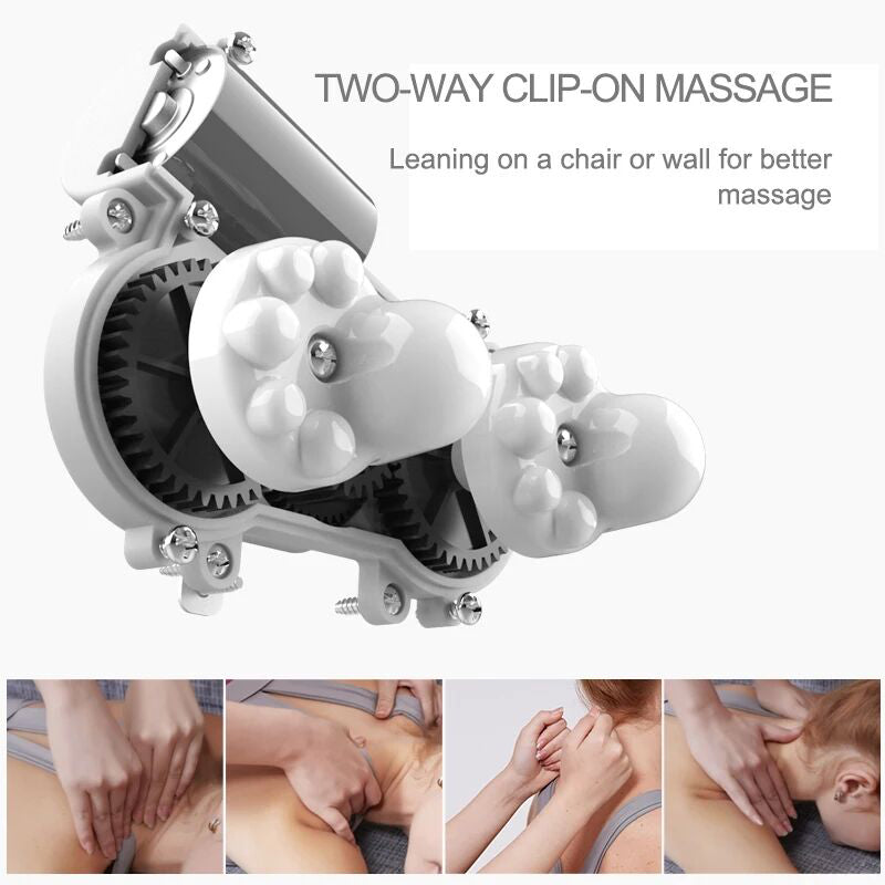 2-in-1 Shiatsu Nekmassager & Reiskussen | Diepe weefsel kneding