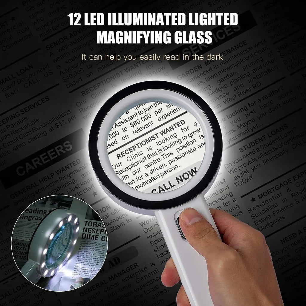 30X Handloep | 12 LED High-Definition Lens