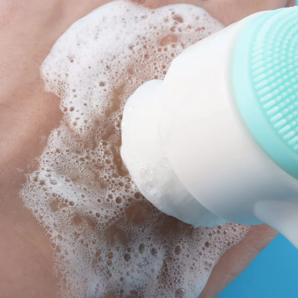 2-in-1 Dubbelzijdige Siliconen Gezichtsborstel | Handmatige Reiniger & Masker Applicator