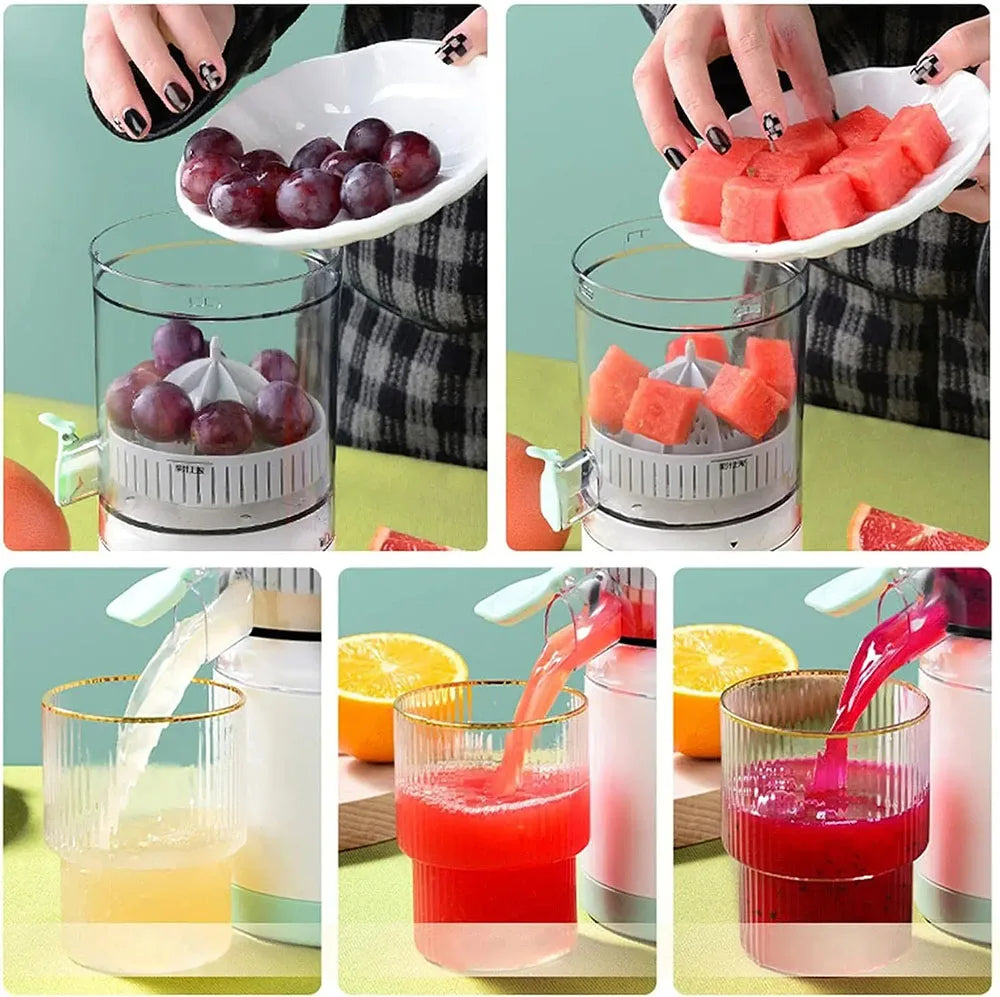 Draadloze automatische citruspers | USB-C oplaadbare slowjuicer