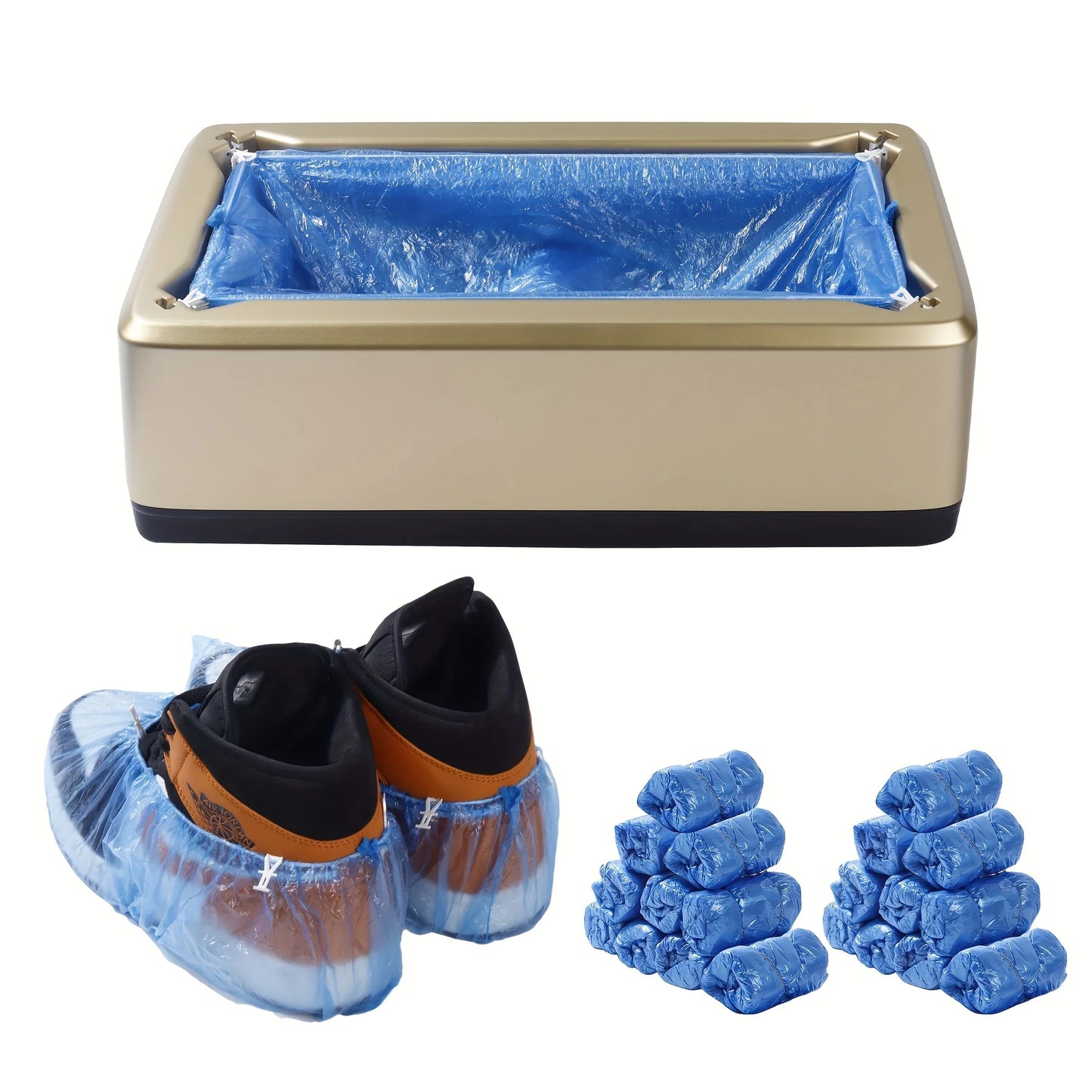 Automatic Hands-Free Shoe Cover Dispenser | Cordless Floor Protection