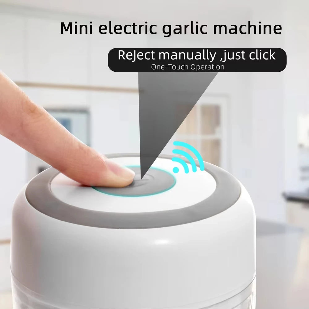 Mini Elektrische Keukenhakmolen | Draadloze Knoflook- & Uienhakker