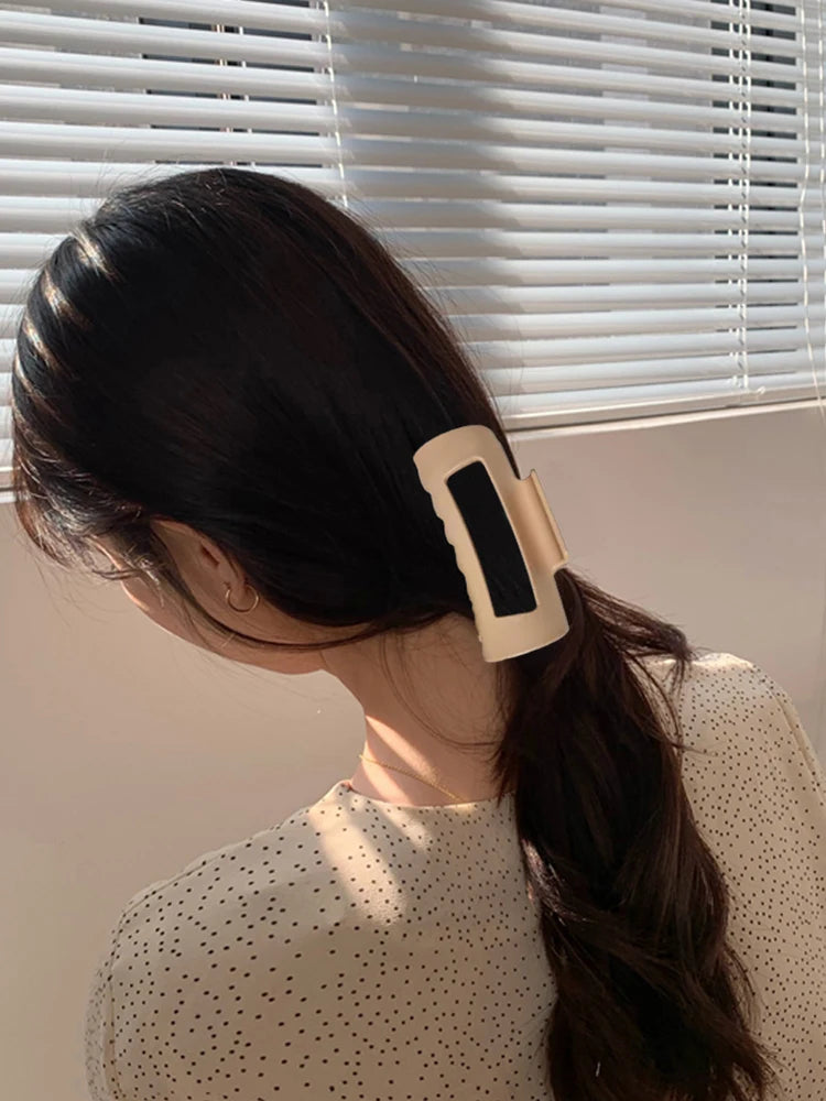 Onbreekbare siliconen zachte haarklem | 10 cm grote antislip grip