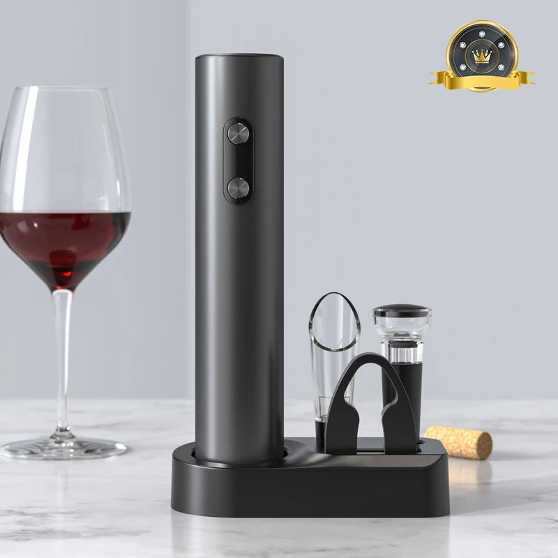 7-in-1 Elektrische Wijnopener & Bewaarset | Complete Connaisseur Kit