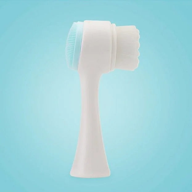 2-in-1 Dubbelzijdige Siliconen Gezichtsborstel | Handmatige Reiniger & Masker Applicator